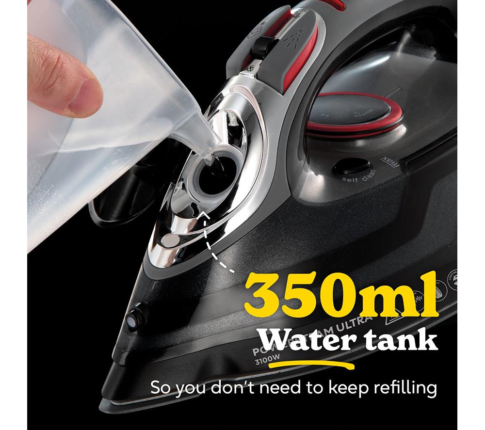 RUSSELL HOBBS Powersteam Ultra Steam Iron - Black & Red image number 5 of 7