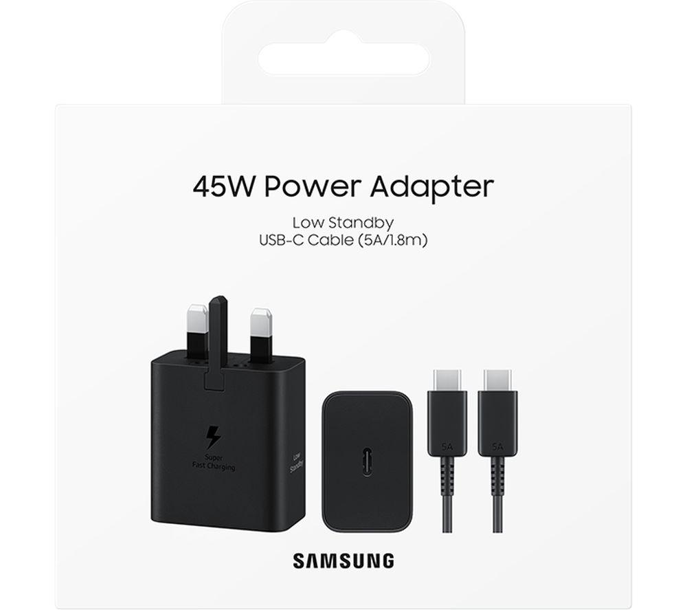 SAMSUNG 45w USB-C Fast Charger & USB-C Cable image number 9 of 9