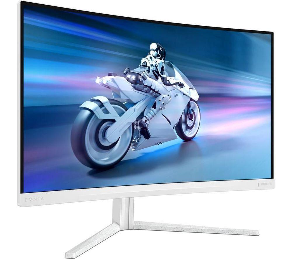 PHILIPS Evnia 27M2C5201L/00 Full HD 27" Curved VA LCD Gaming Monitor - White image number 4 of 8