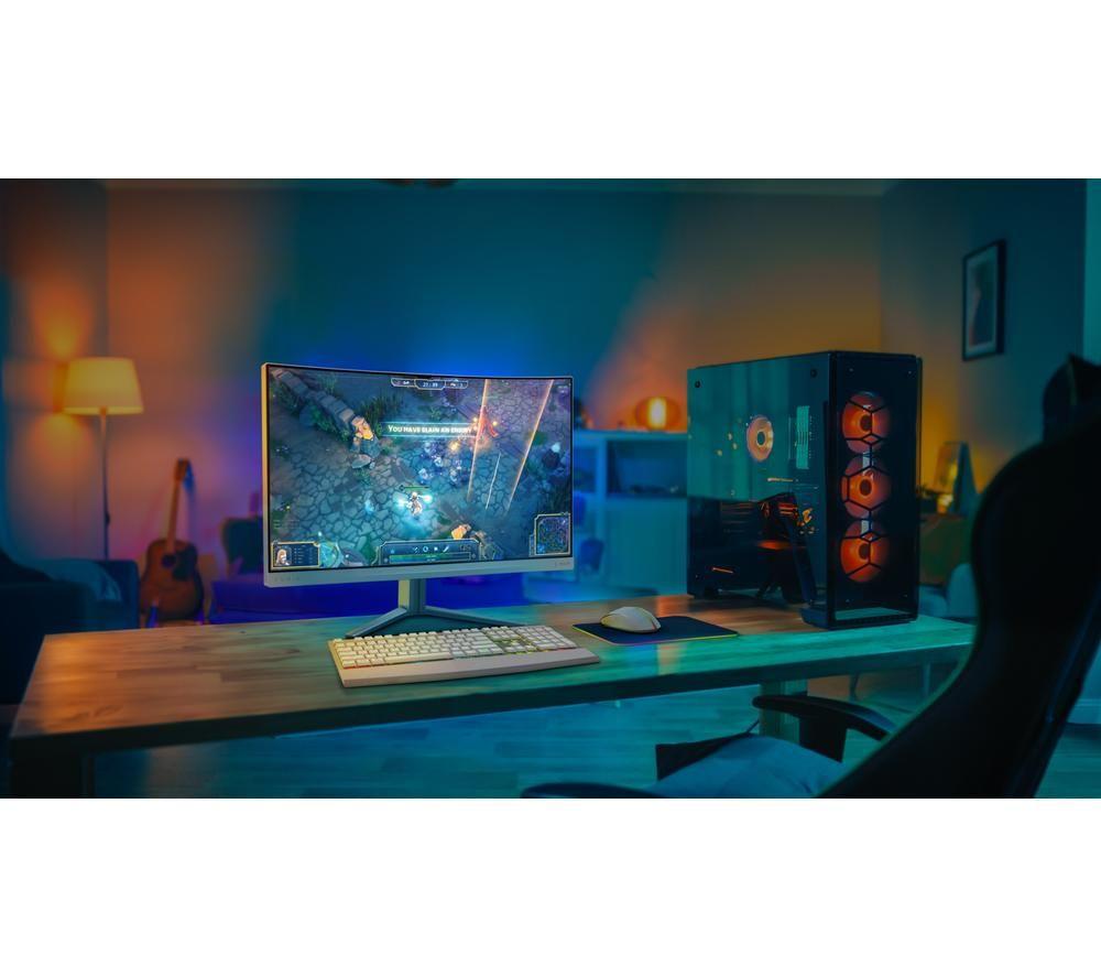 PHILIPS Evnia 27M2C5201L/00 Full HD 27" Curved VA LCD Gaming Monitor - White image number 7 of 8