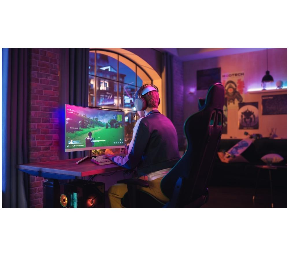PHILIPS Evnia 27M2C5501/00 Quad HD 27" Curved VA LCD Gaming Monitor - White image number 6 of 9
