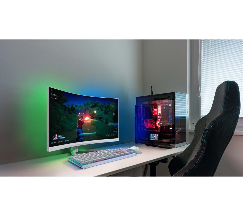 PHILIPS Evnia 34M2C5501/00 Wide Quad HD 34" Curved VA LCD Gaming Monitor - Grey & White image number 3 of 8