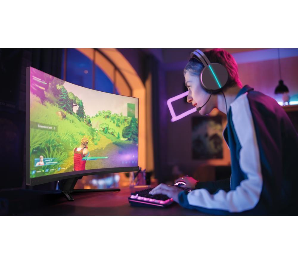 PHILIPS Evnia 34M2C3500L/00 Wide Quad HD 34" Curved VA LCD Gaming Monitor - Charcoal image number 4 of 9