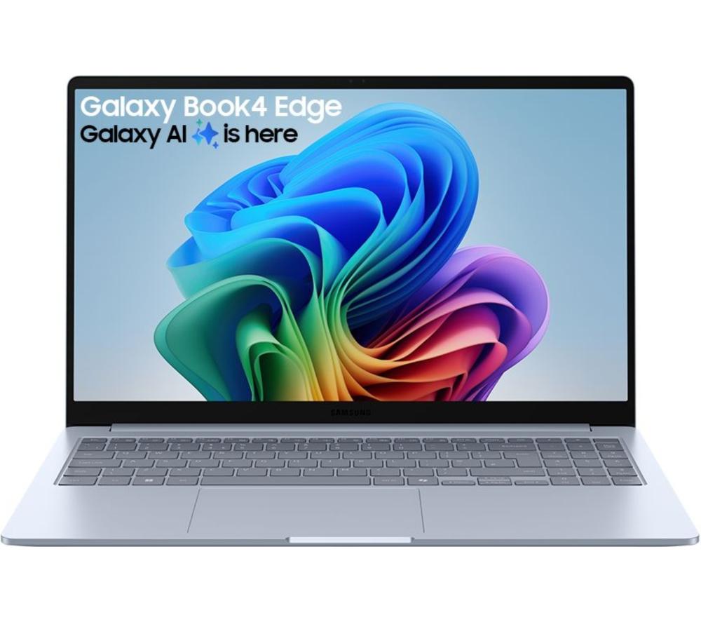 SAMSUNG Galaxy Book4 Edge 15.6inch Laptop, Copilot PC - Snapdragon X Plus, 512 GB SSD, Sapphire Blue