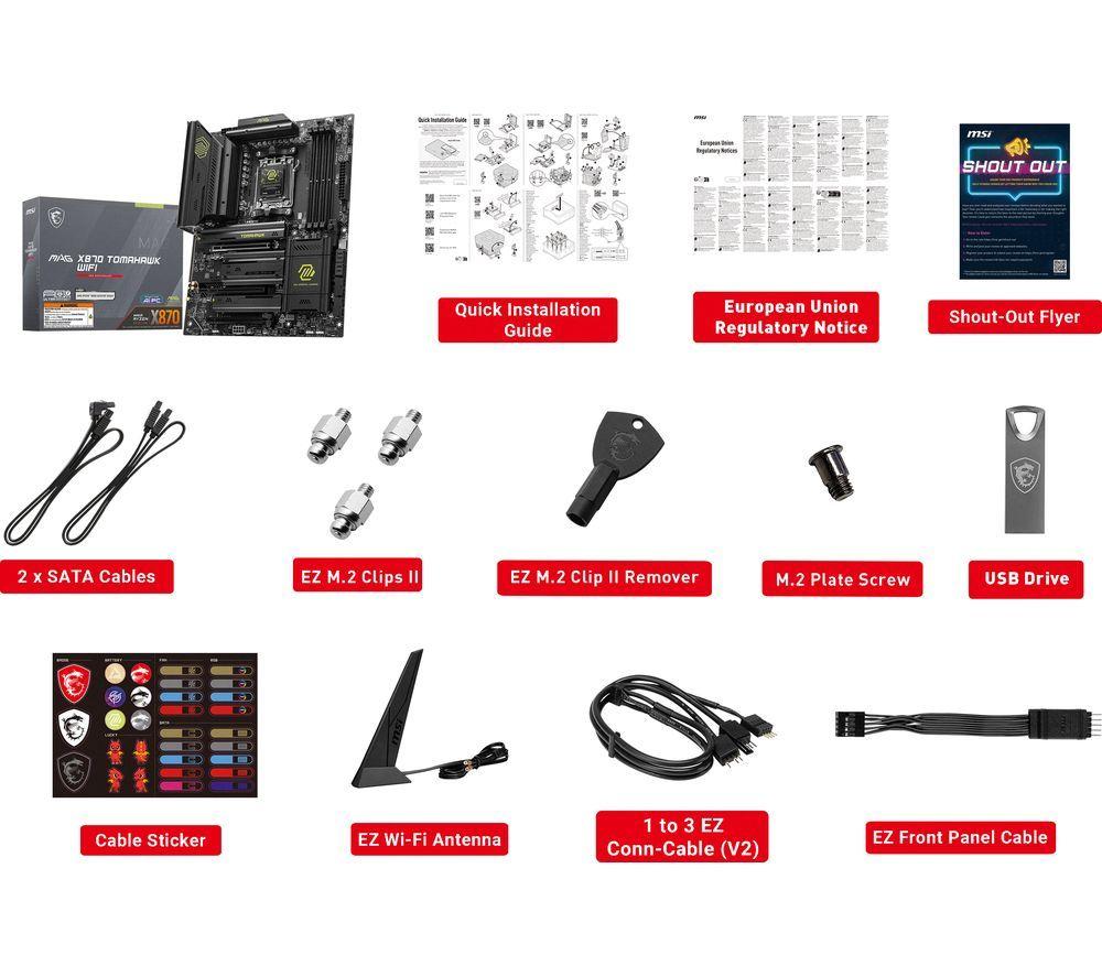 MSI MAG X870 TOMAHAWK WIFI AM5 Motherboard image number 4 of 4