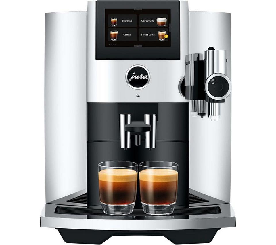 JURA S8 Smart Bean to Cup Coffee Machine - Chrome