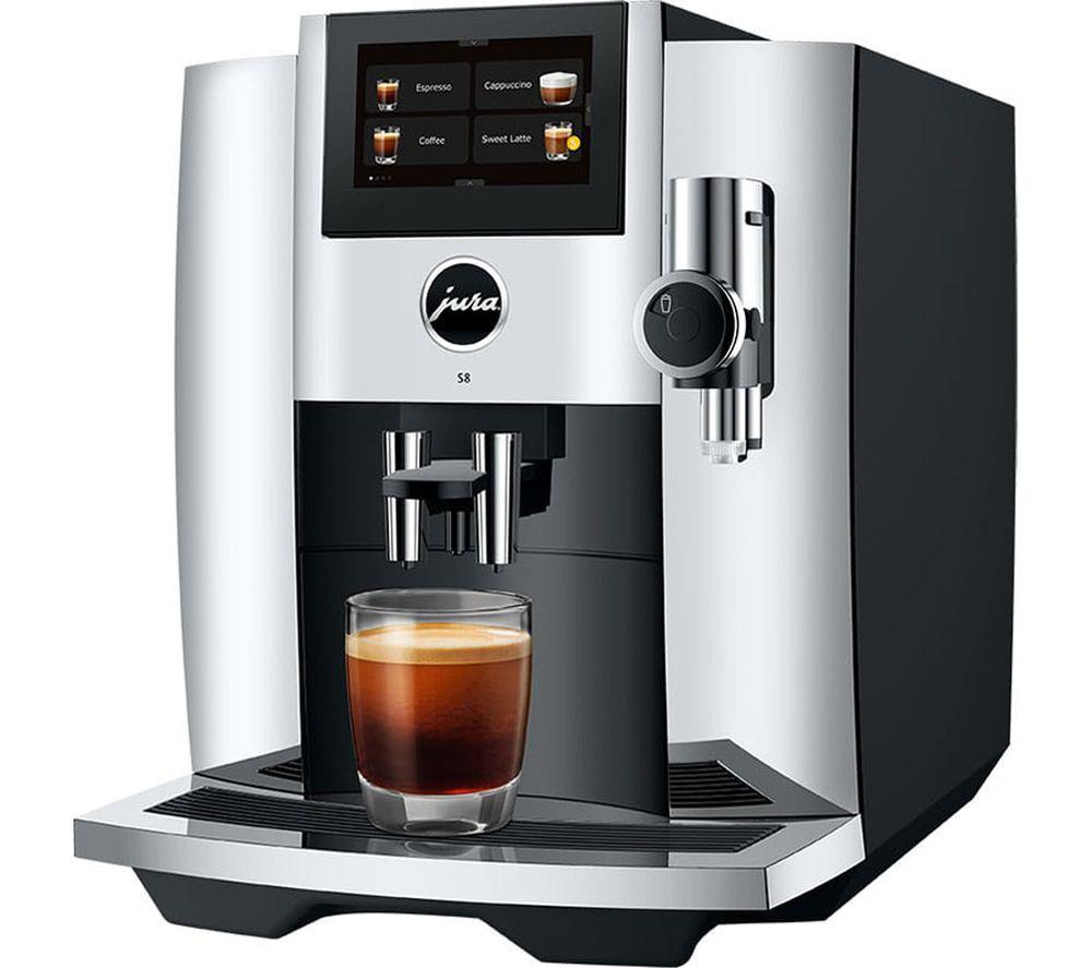 JURA S8 Smart Bean to Cup Coffee Machine - Chrome image number 2 of 9