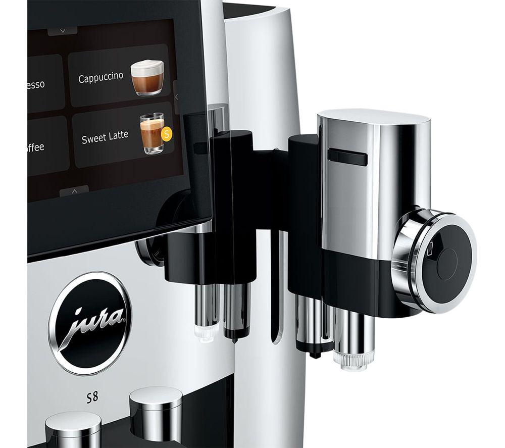 JURA S8 Smart Bean to Cup Coffee Machine - Chrome image number 8 of 9