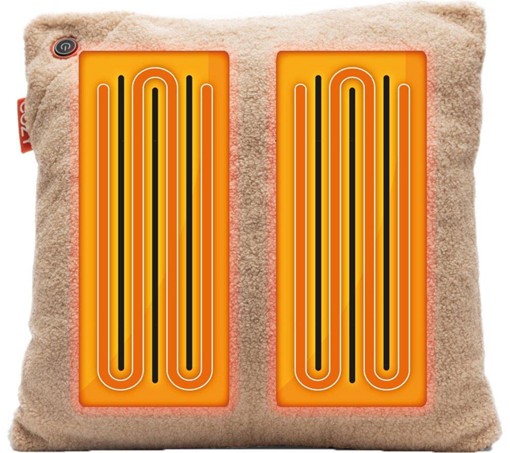 BODI-TEK Cozy Una Heated Cushion - Light Chocolate, 45 x 45cm image number 2 of 4