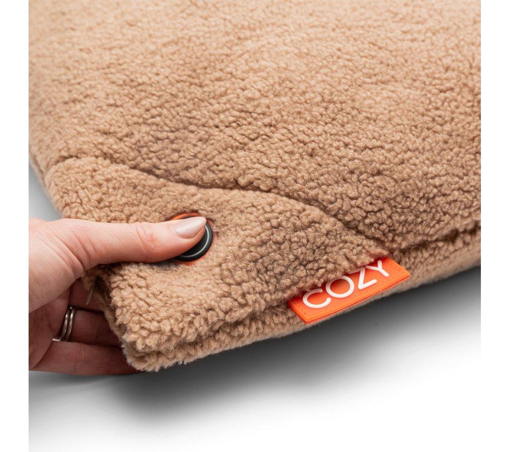 BODI-TEK Cozy Una Heated Cushion - Light Chocolate, 45 x 45cm image number 3 of 4