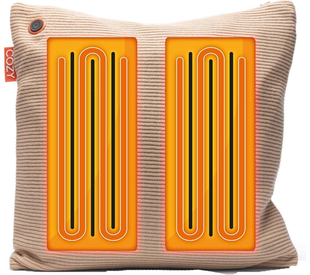 BODI-TEK Cozy Una Heated Knitted Fabric Cushion - Beige, 45 x 45cm image number 5 of 7