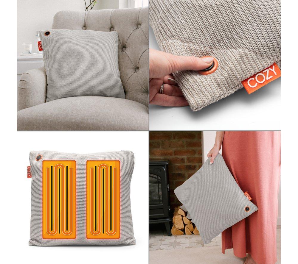 BODI-TEK Cozy Una Heated Cushion - Grey, 45 x 45cm image number 7 of 7