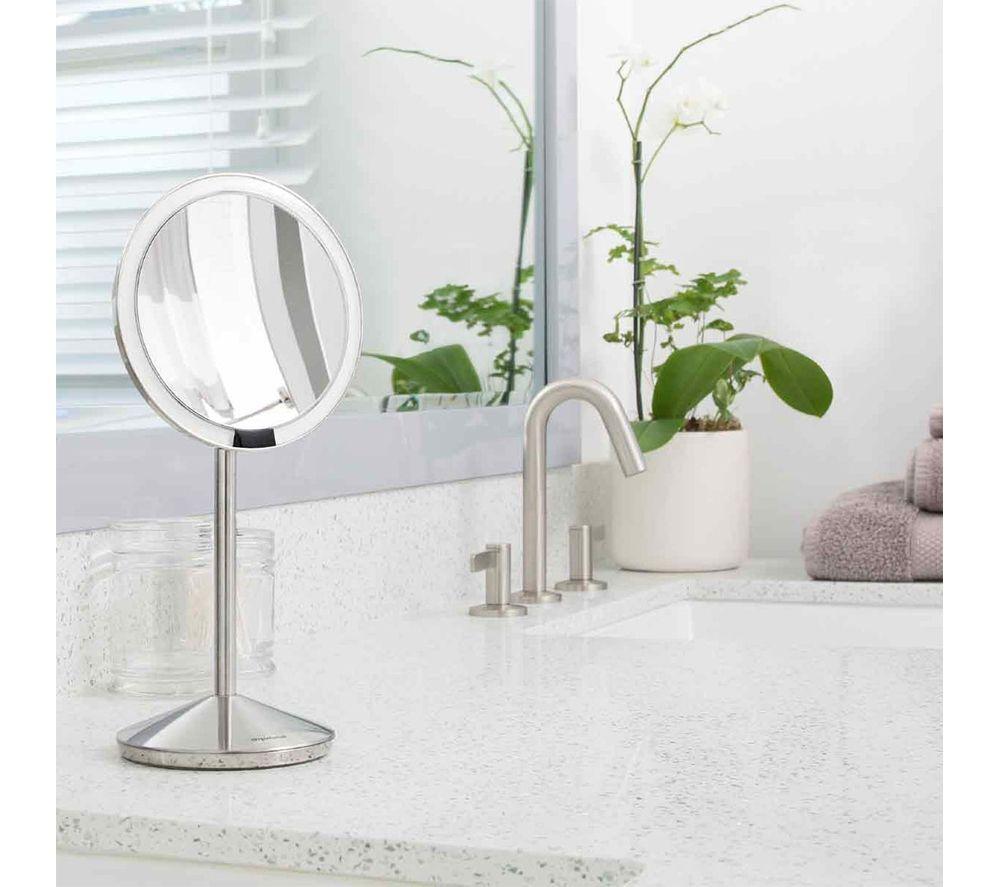 Buy SIMPLEHUMAN ST3004 LED Make-Up Mirror - Stainless Steel | Currys