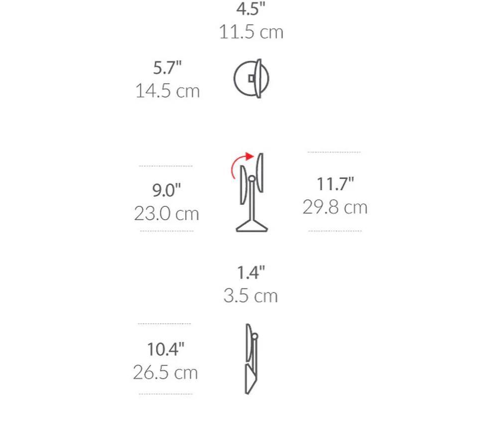 SIMPLEHUMAN ST3010 LED Make-Up Mirror - Rose Gold image number 5 of 5