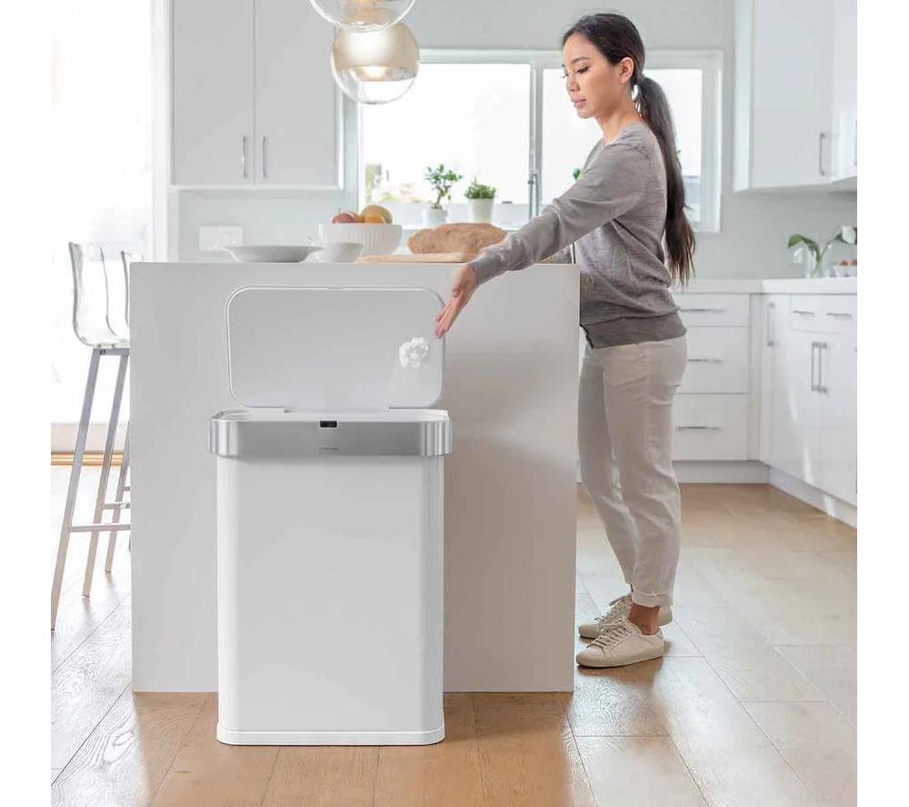 SIMPLEHUMAN ST2033 58-litre Rectangular Bin - White image number 6 of 6