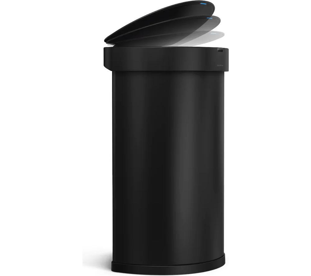 SIMPLEHUMAN ST2044 45-litre Semi-Round Bin - Matte Black image number 3 of 5