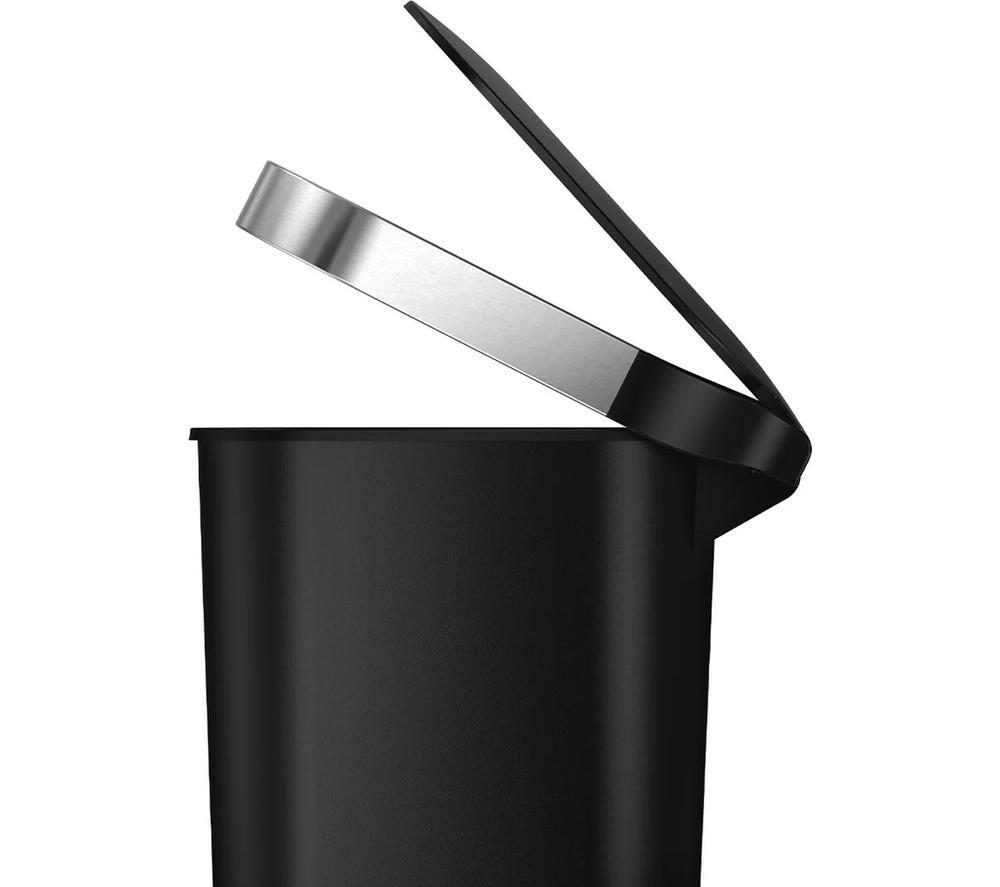 SIMPLEHUMAN CW1390 40-litre Slim Rectangular Pedal Bin - Black image number 3 of 5