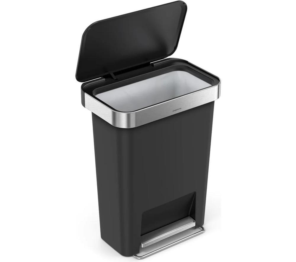SIMPLEHUMAN CW1385CB 45-Litre Rectangular Bin - Black image number 2 of 5
