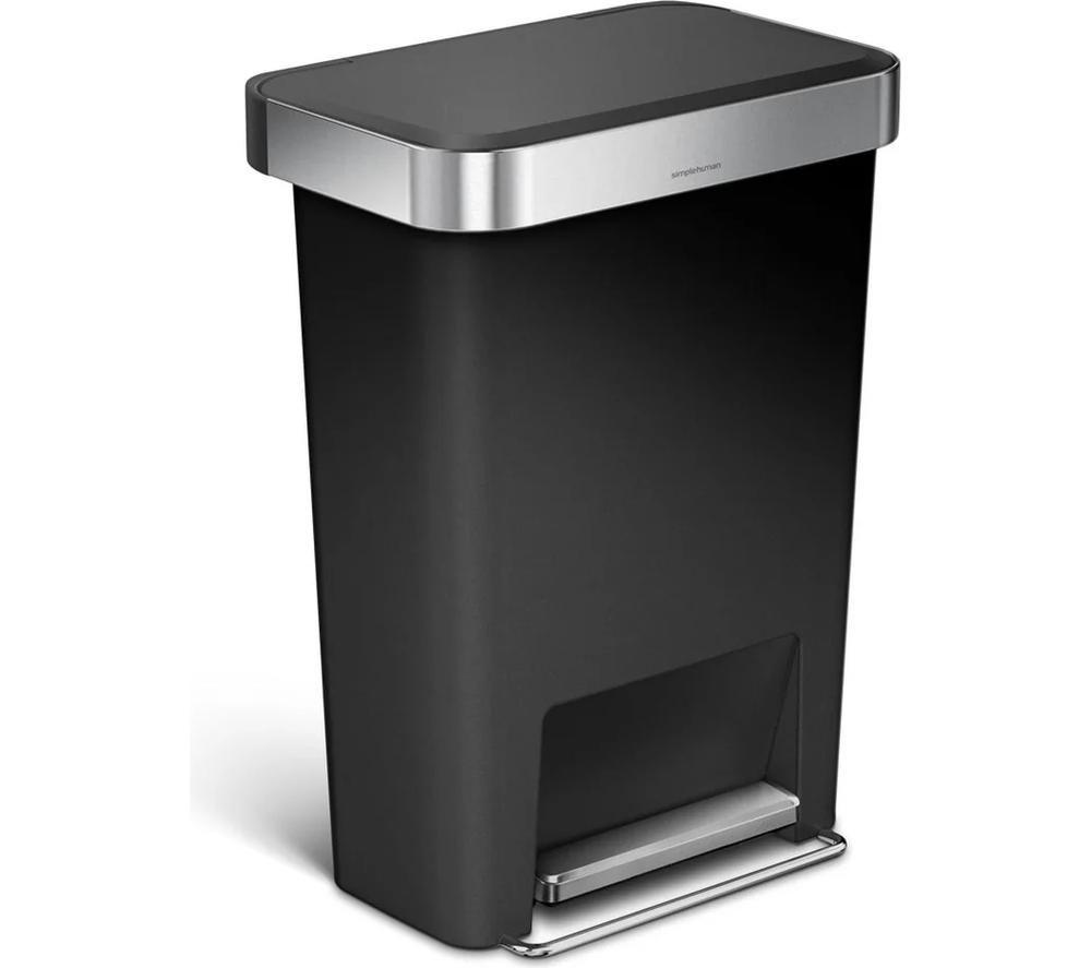 SIMPLEHUMAN CW1385CB 45-Litre Rectangular Bin - Black image number 3 of 5