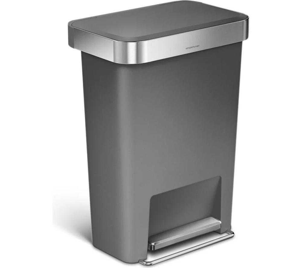 SIMPLEHUMAN CW1386CB 45-Litre Rectangular Bin - Grey image number 3 of 5