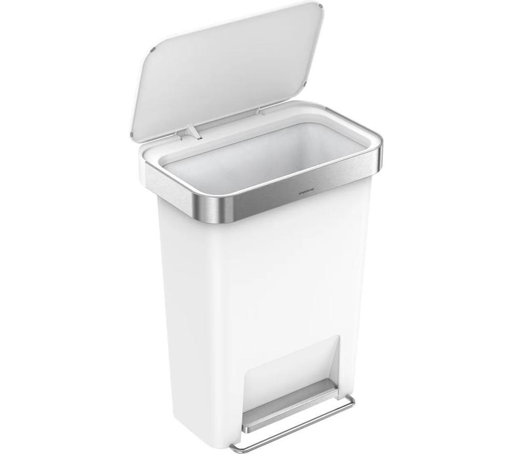 SIMPLEHUMAN CW1387CB 45-Litre Rectangular Bin - White image number 2 of 5