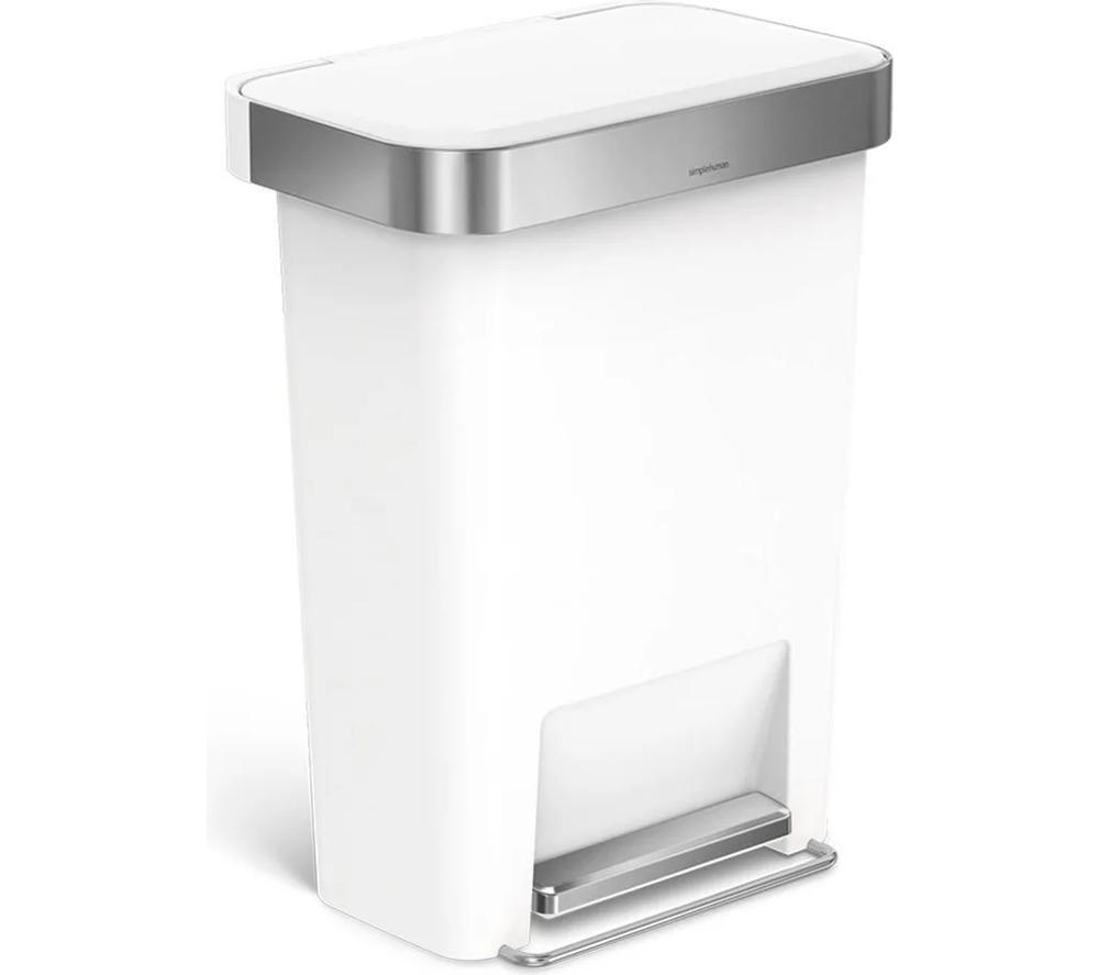 SIMPLEHUMAN CW1387CB 45-Litre Rectangular Bin - White image number 3 of 5