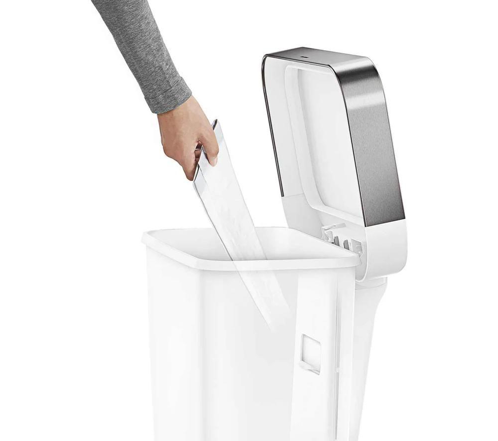 SIMPLEHUMAN CW1387CB 45-Litre Rectangular Bin - White image number 5 of 5