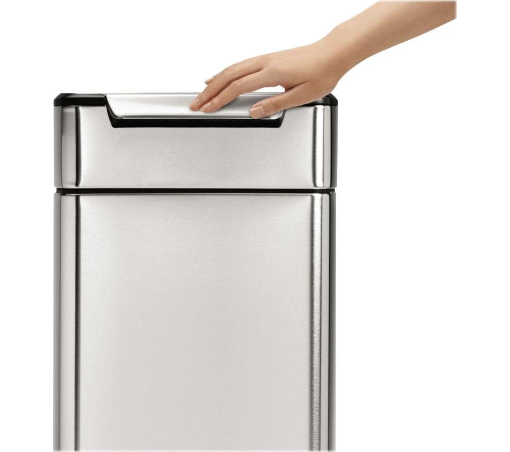 SIMPLEHUMAN CW2015 30-litre Rectangular Bin - Stainless Steel image number 2 of 3