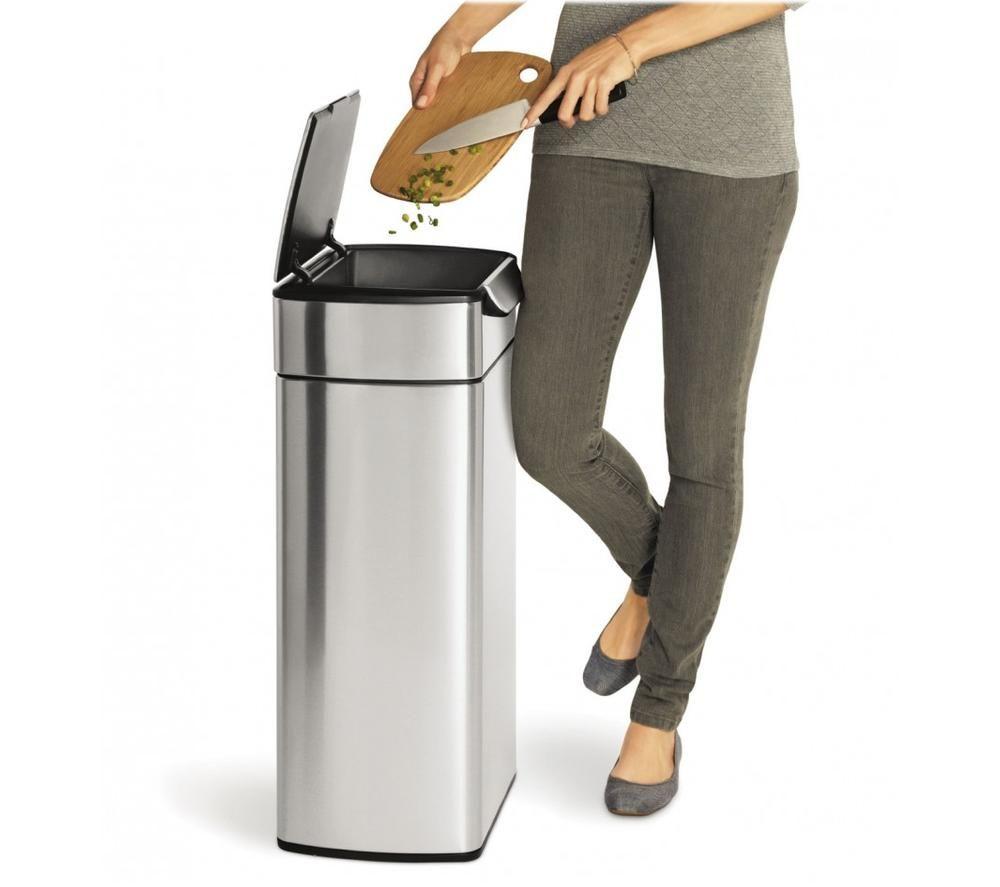 SIMPLEHUMAN CW2015 30-litre Rectangular Bin - Stainless Steel image number 3 of 3