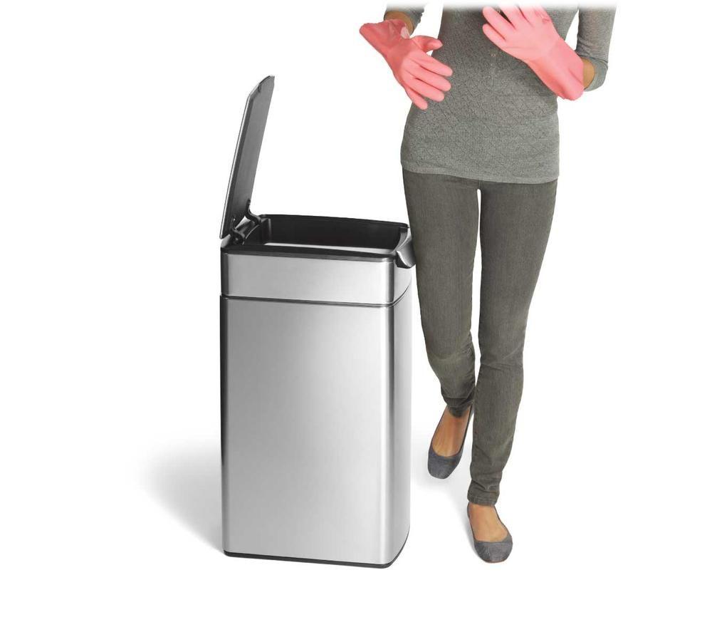 SIMPLEHUMAN CW2016 40-litre Slim Bin - Stainless Steel image number 5 of 5