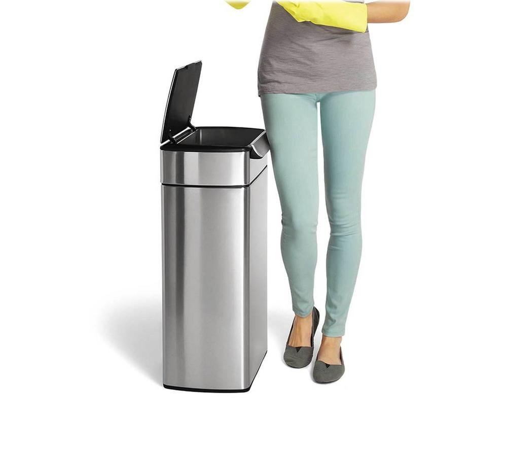 SIMPLEHUMAN CW2014 40-litre Rectangular Bin - Stainless Steel image number 4 of 4