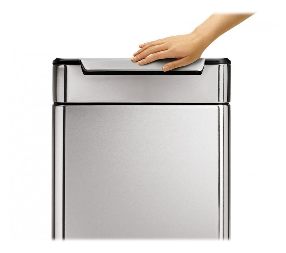 SIMPLEHUMAN CW2018 48-litre Rectangular Bin - Stainless Steel image number 2 of 4