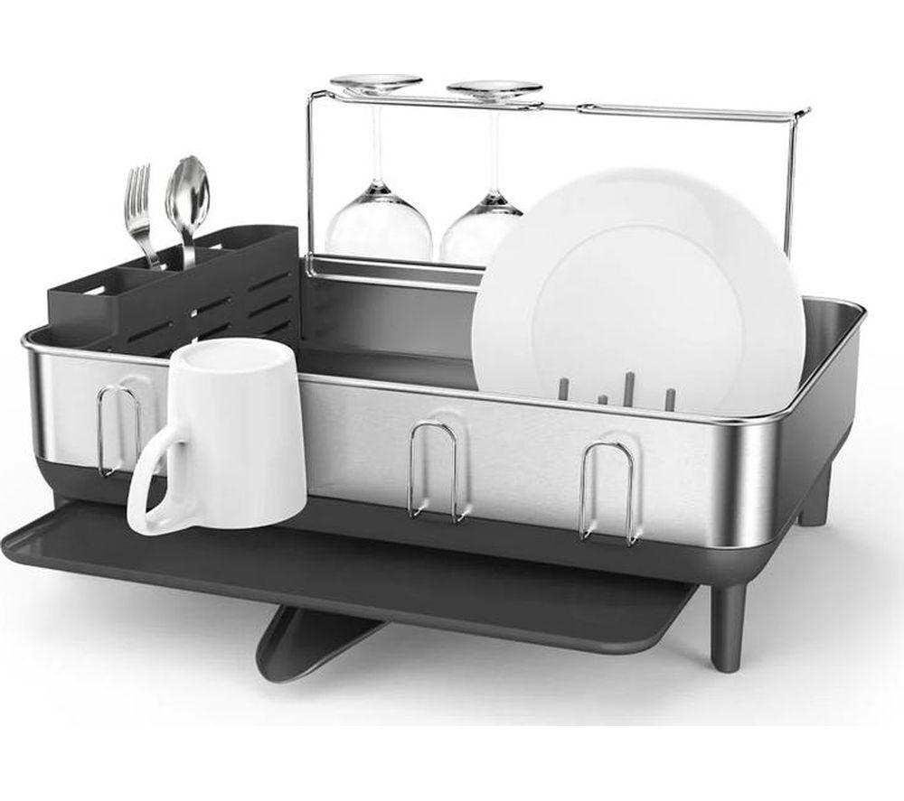 SIMPLEHUMAN KT1181 Steel Frame Dish Rack - Grey image number 3 of 6