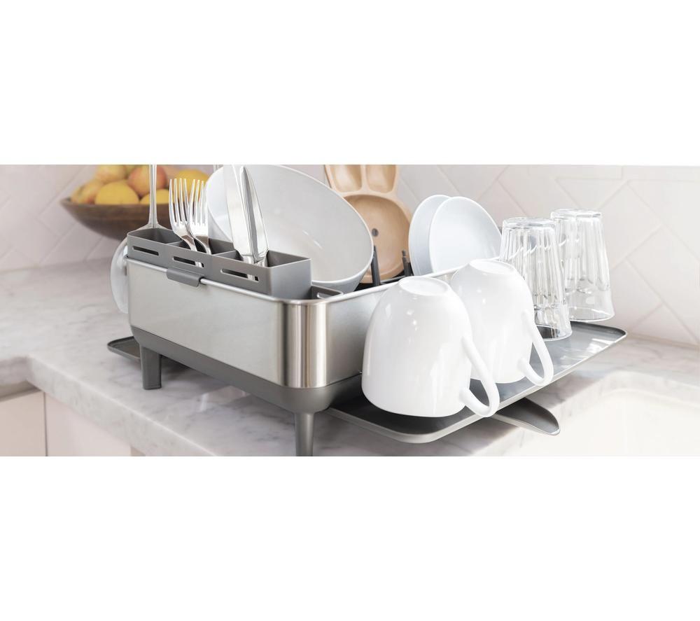 SIMPLEHUMAN KT1181 Steel Frame Dish Rack - Grey image number 4 of 6
