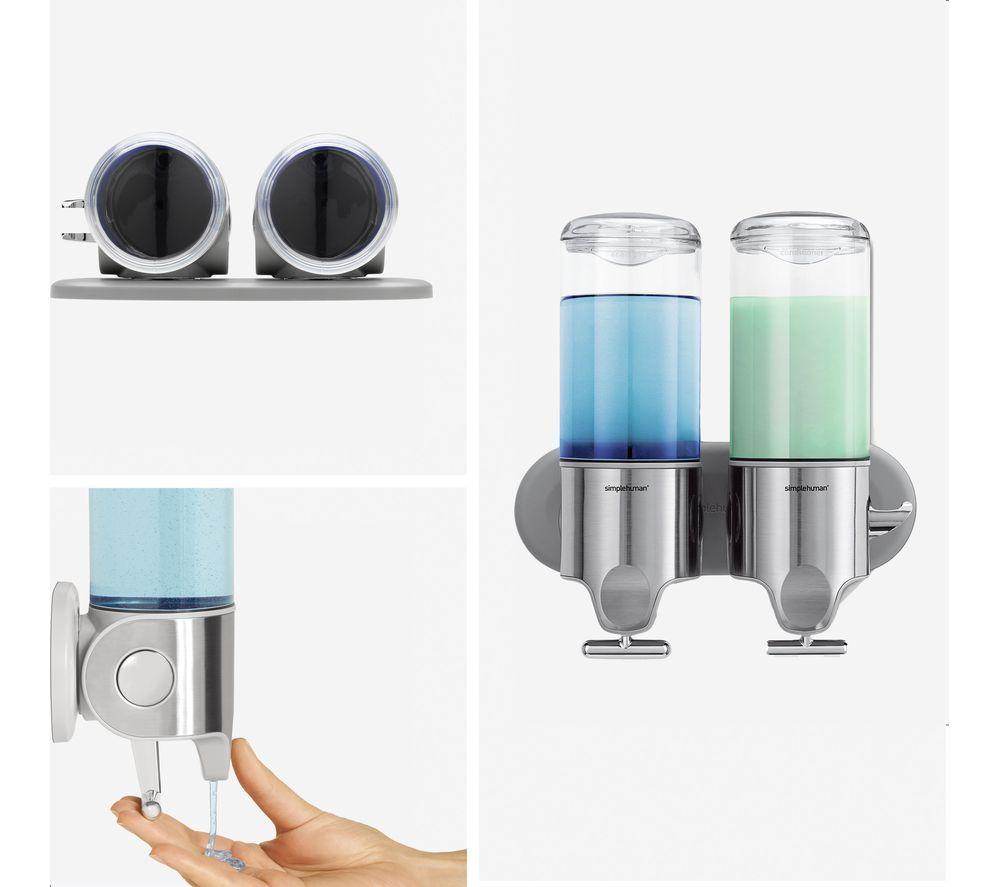 SIMPLEHUMAN Twin Wall Mount Soap Dispensing Pumps image number 7 of 8