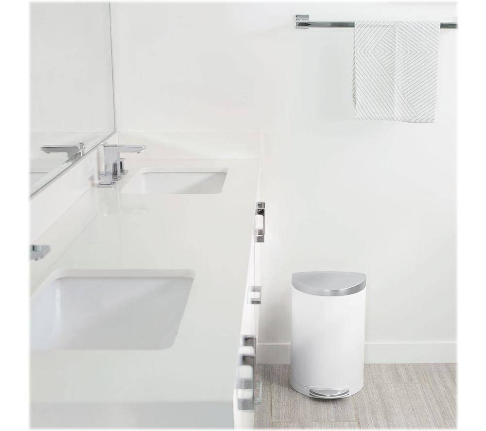 SIMPLEHUMAN CW1867 Circular Rubbish Bin - White image number 5 of 5