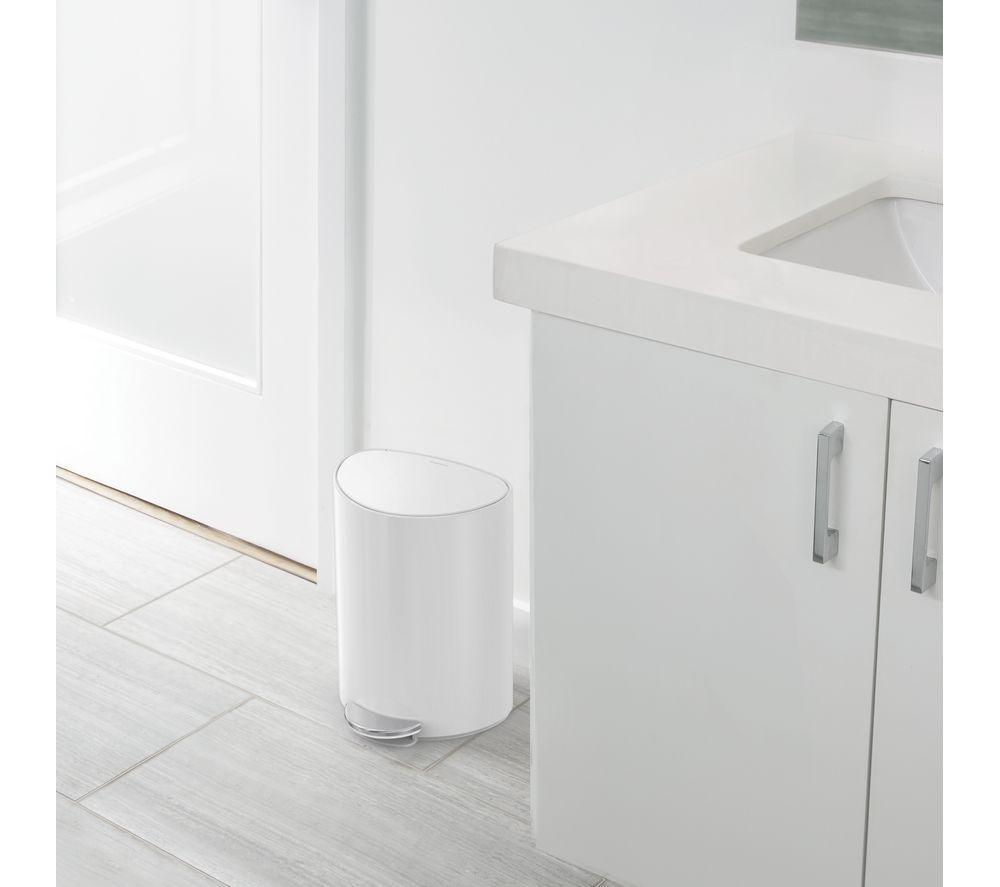 SIMPLEHUMAN CW2108 6-Litre Semi-Round Bin - White image number 4 of 8