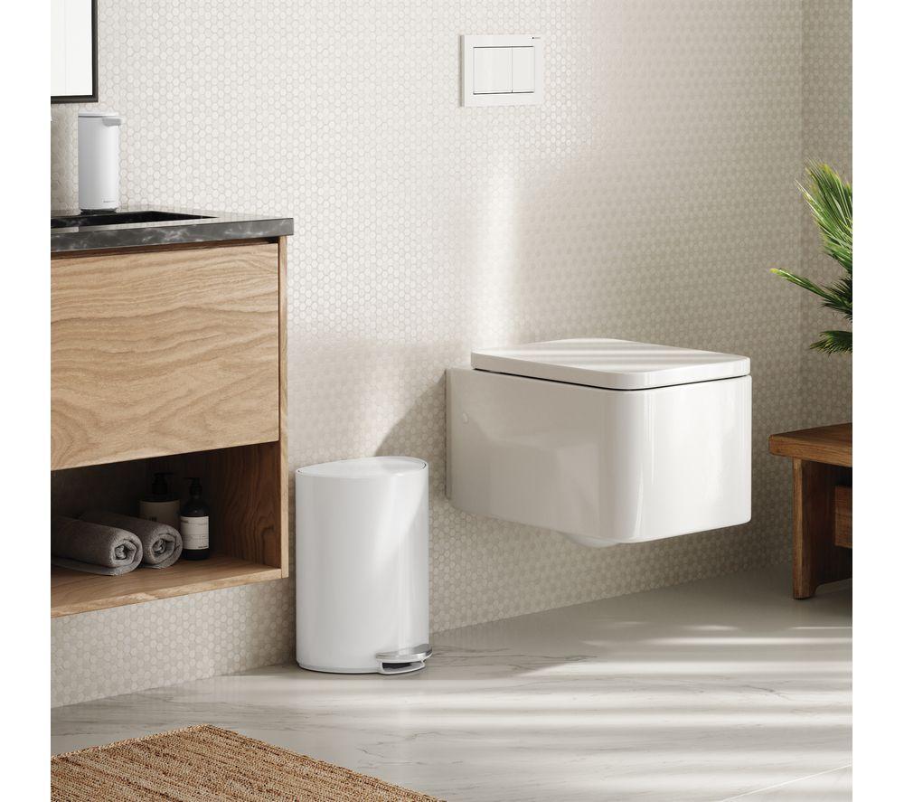 SIMPLEHUMAN CW2108 6-Litre Semi-Round Bin - White image number 7 of 8