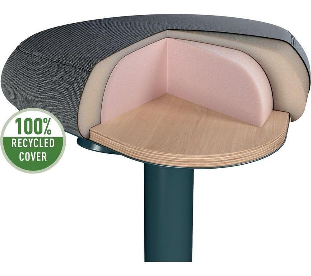LEITZ Ergo Active Sit-Stand Stool - Dark Grey