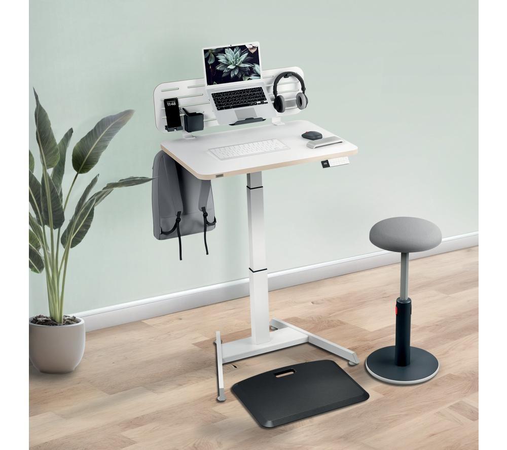 LEITZ Ergo Small Electric Sit Standing Desk - White