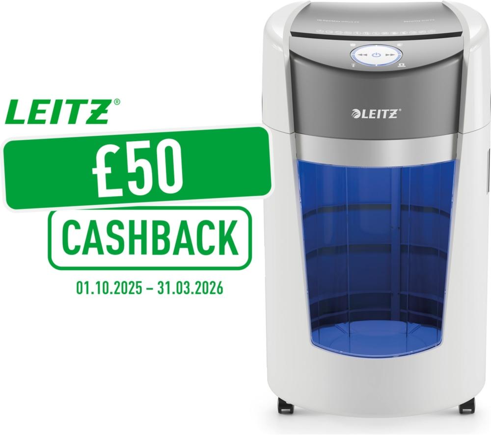LEITZ IQ OptiMax Office P5 Micro Cut Paper Shredder image number 2 of 17