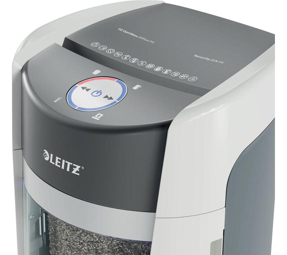 LEITZ IQ OptiMax Office P5 Micro Cut Paper Shredder image number 9 of 17