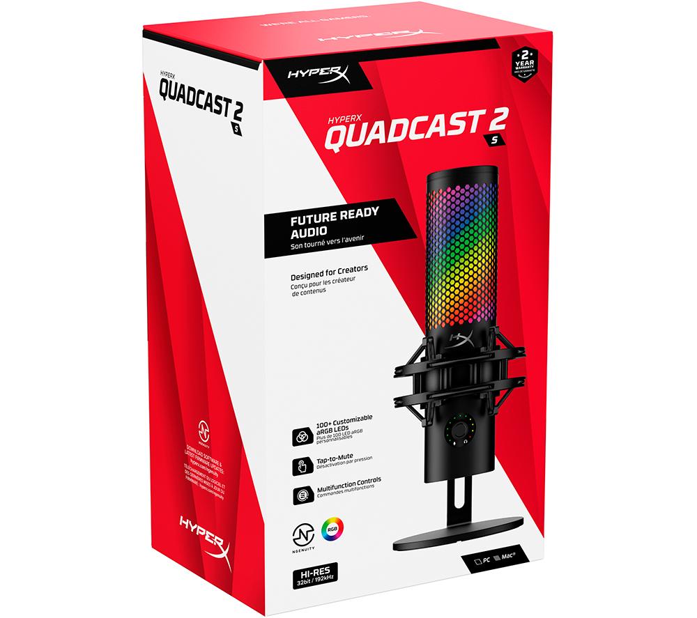 HYPERX QuadCast 2 S USB Microphone - Black image number 21 of 22