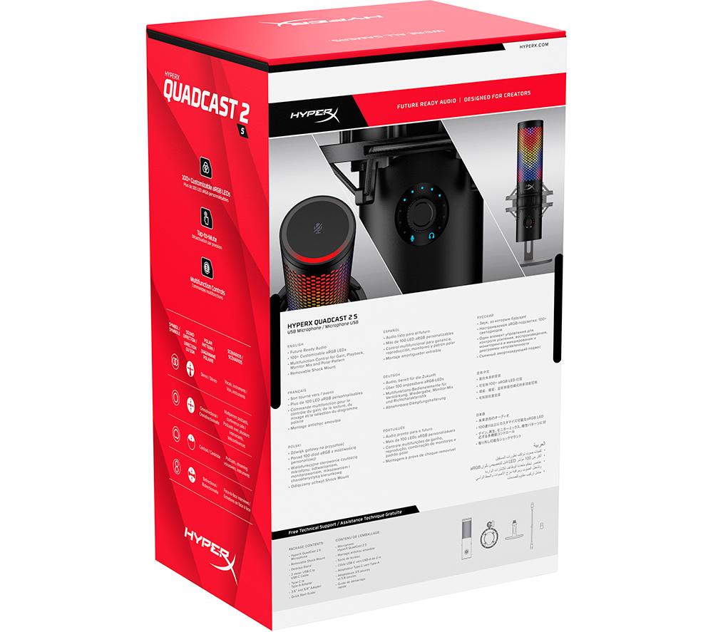 HYPERX QuadCast 2 S USB Microphone - Black image number 22 of 22