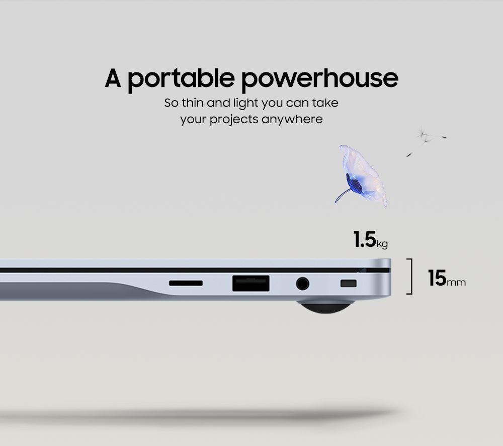 SAMSUNG Galaxy Book4 Edge 15.6" Laptop, Copilot+ PC - Snapdragon X Plus, 256 GB SSD, Sapphire Blue image number 17 of 22
