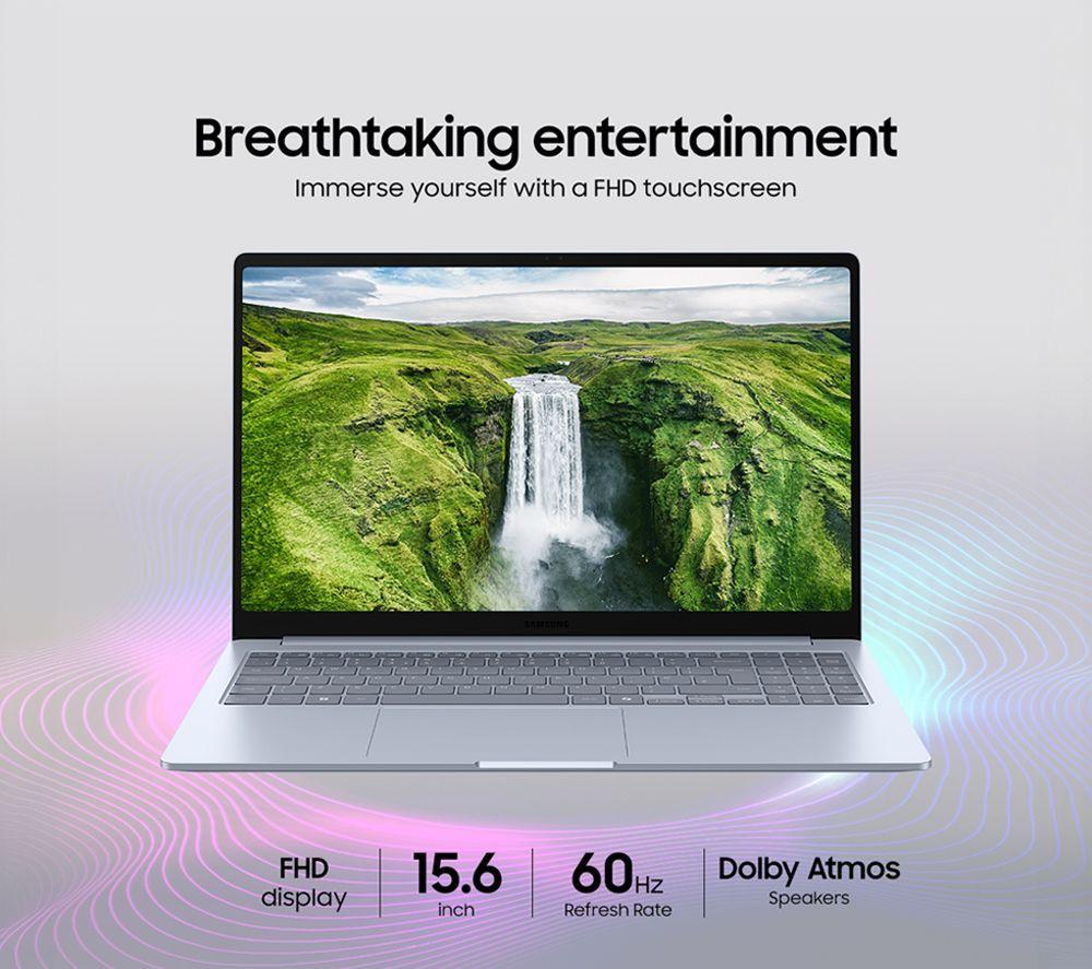 SAMSUNG Galaxy Book4 Edge 15.6" Laptop, Copilot+ PC - Snapdragon X Plus, 256 GB SSD, Sapphire Blue image number 18 of 22