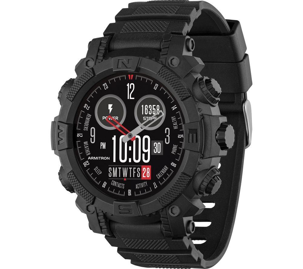REFLEX ACTIVE Series 38 Smart Watch - Black, Silicone Strap