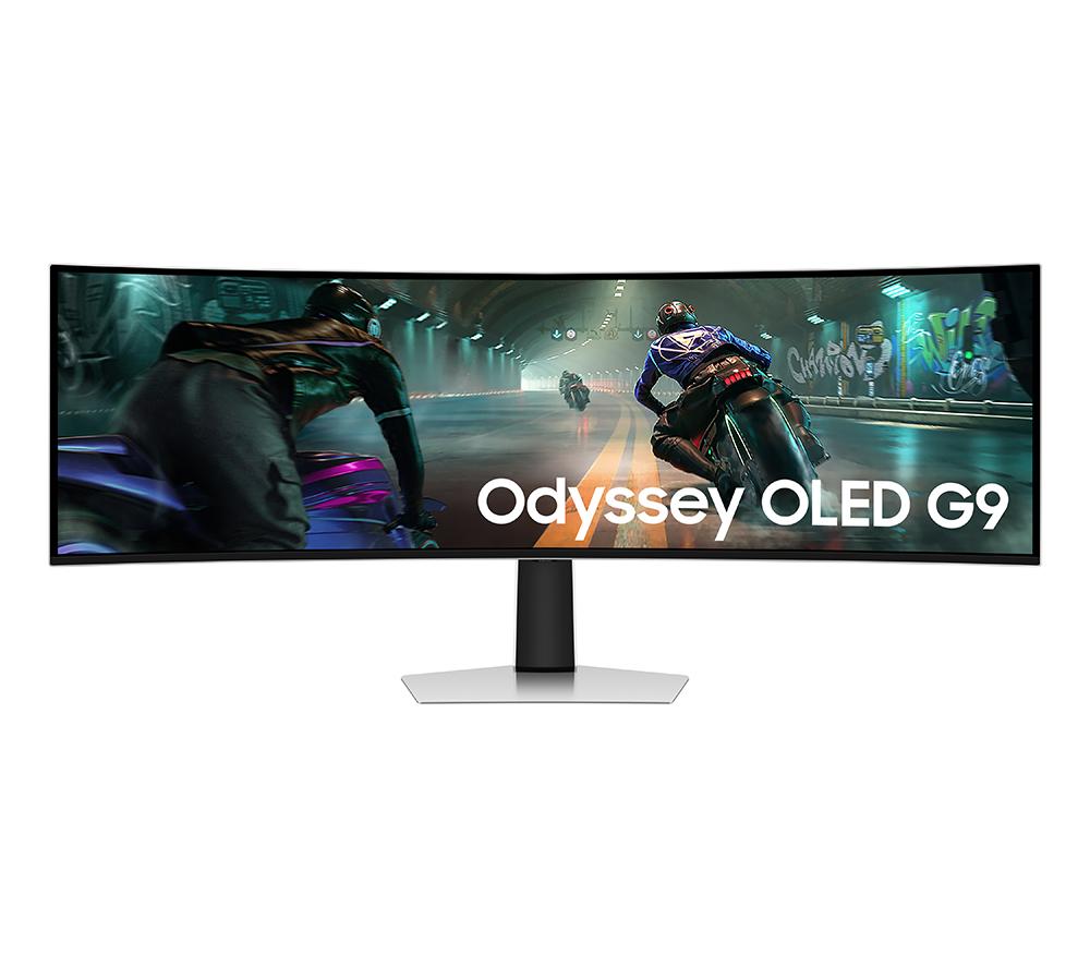 SAMSUNG Odyssey G9 LS49DG912SUXXU Dual Quad HD 49inch Curved OLED Gaming Monitor - Silver