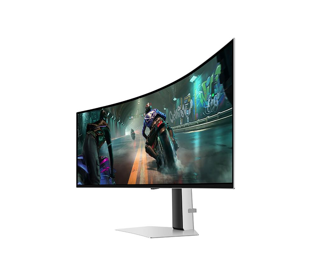 SAMSUNG Odyssey G9 LS49DG912SUXXU Dual Quad HD 49" Curved OLED Gaming Monitor - Silver image number 4 of 14
