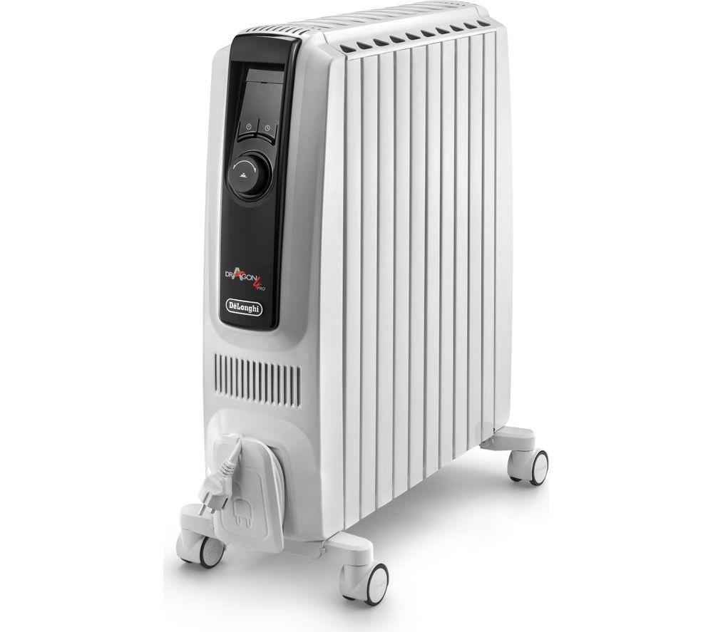DELONGHI Dragon 4 TRDX41025E Portable Oil-Filled Radiator - White